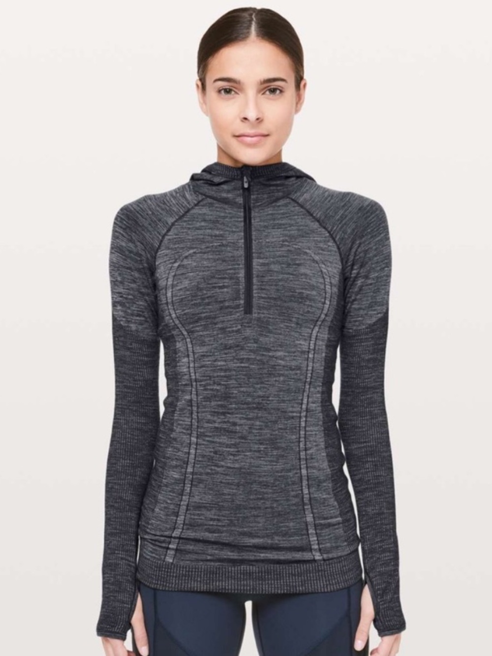 Swiftly Wool Hooded Half Zip